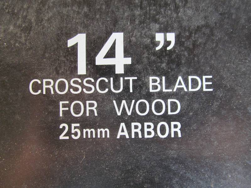 lot 72 image: 14 Cross cut blade