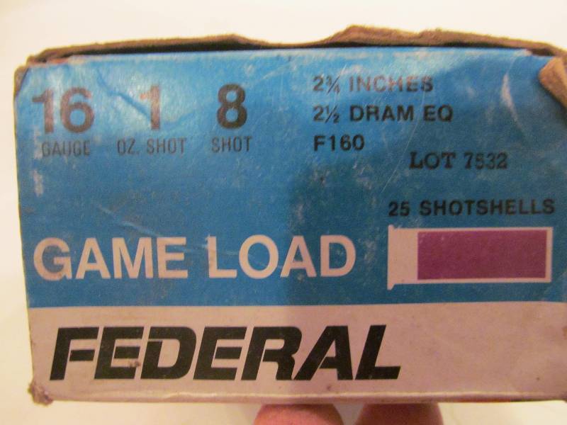 lot 83 image: Federal,16 gauge shot