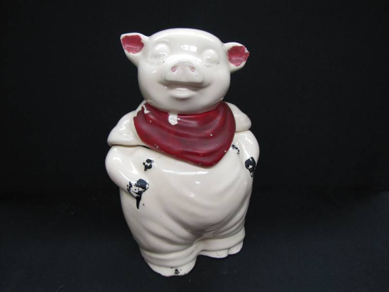 lot 231 image: Vintage Shawnee smiley Pig Cookie Jar