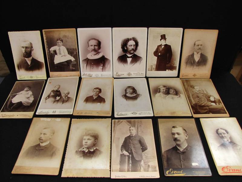 lot 242 image: Antique Cabinet Photo Cards