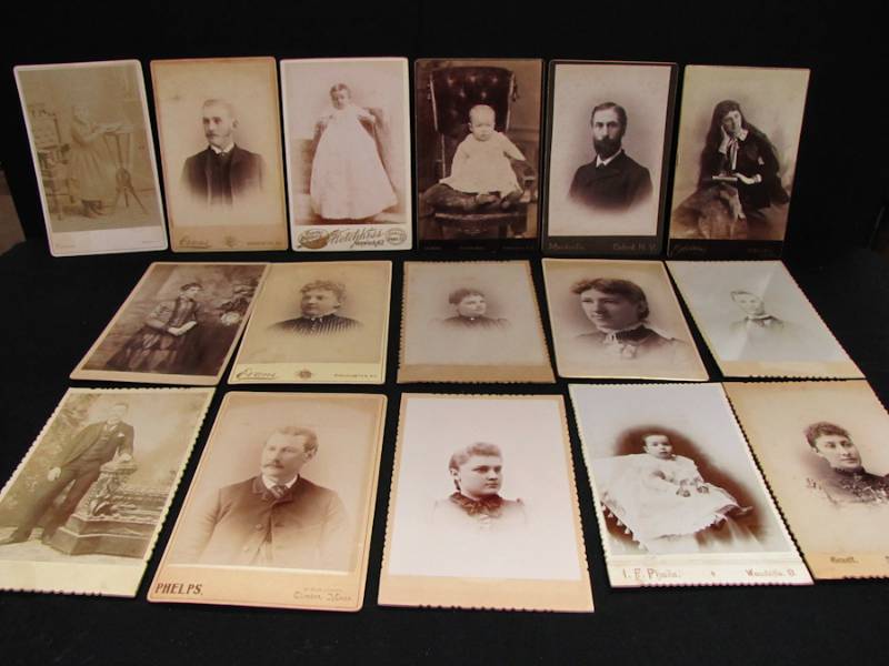 lot 243 image: Antique Cabinet Photo Cards