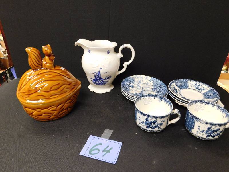 lot 64 image: vintage Royal Ironestone & Allertons plates & more