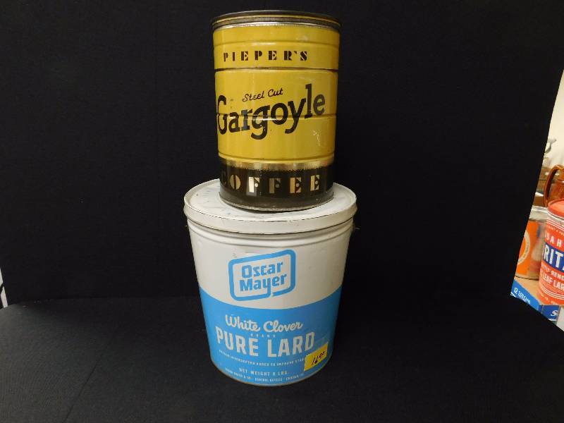 lot 94 image: vintage kitchen tins