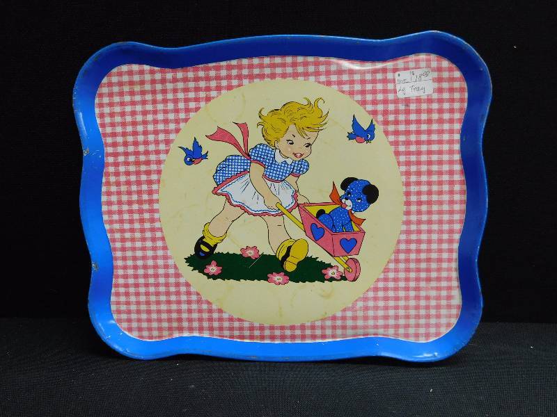 lot 156 image: Vintage Ohio Art Tin Litho tray