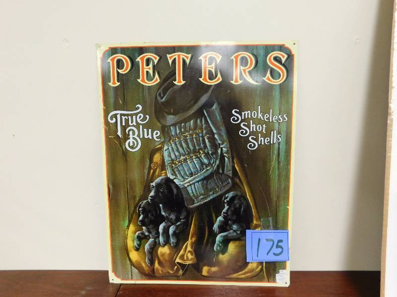lot 175 image: Peters true blue shells sign