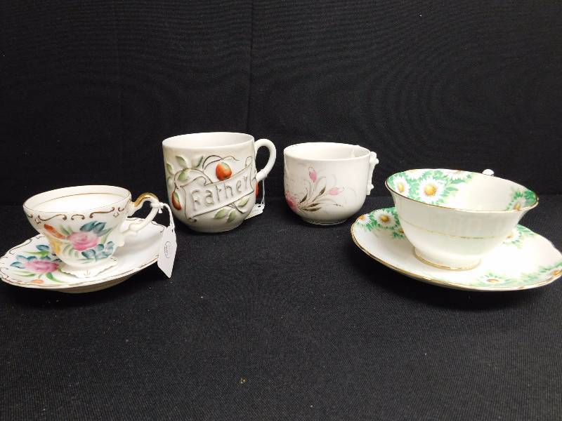 lot 194 image: Occupied Japan, England and Germany cups and saucers