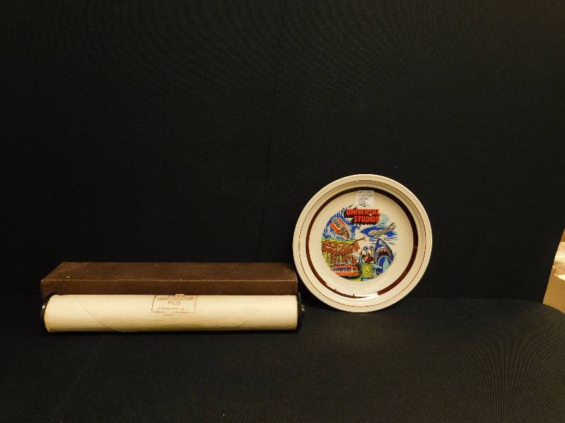 lot 207 image: universal studios collector plate and antique piano roll Lichton Steiner POLKA