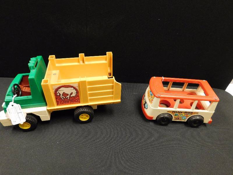 lot 209 image: Fischer Price mini bus and bronco truck