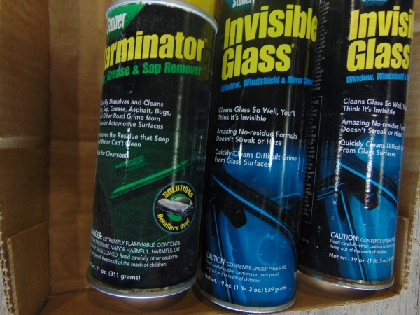 lot 104 image: Box Glass Cleaner, GreaseSap Remover and Wax