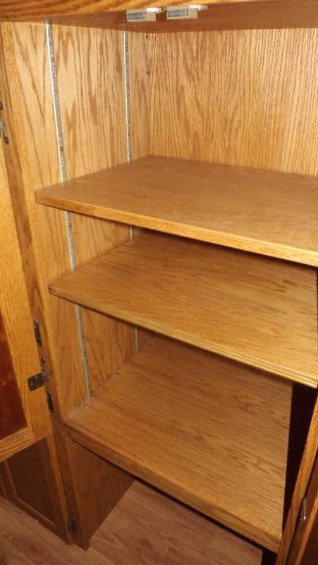 Double Oak  Plywood Storage Cabinet