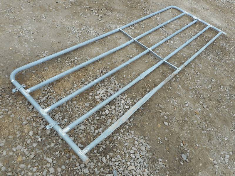 lot 6 image: Galvanized 12ft Fence Gate ...