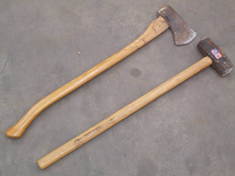 (1) Axe & (1) 10 Sledge Hammer Loretto Equipment 270 KBID