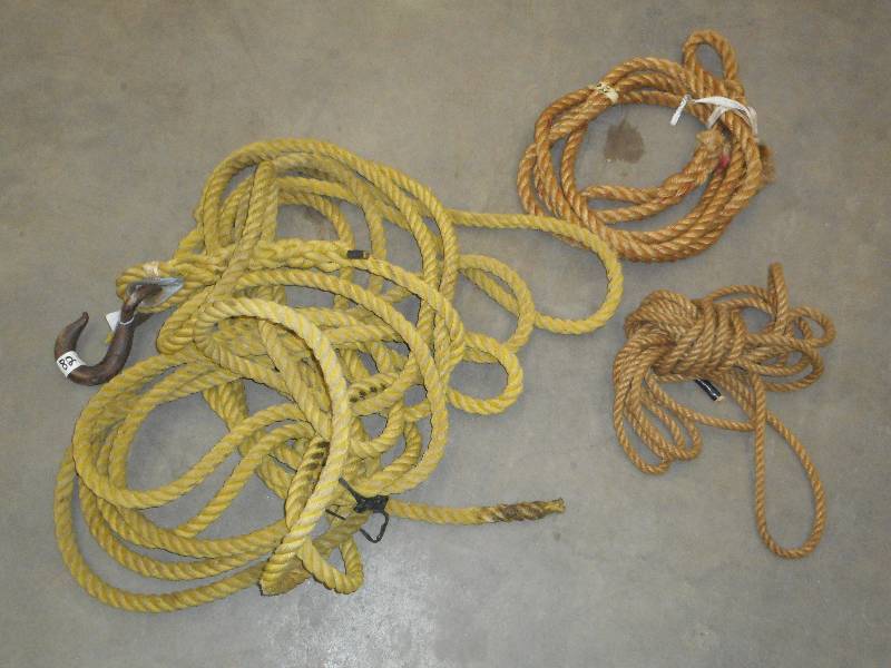 Lot Of (2) Heavy Duty Tow Ropes & (...