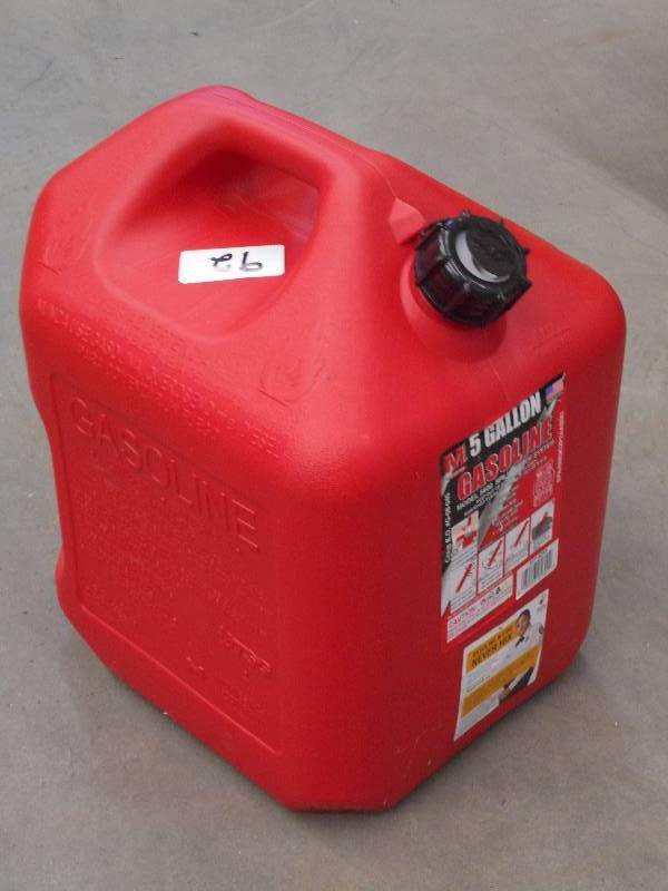5-Gallon Plastic Gas Can ...