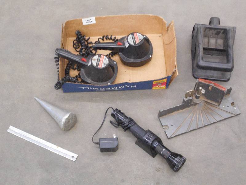 Box Of (2) Spotlights, Flashlight, ...