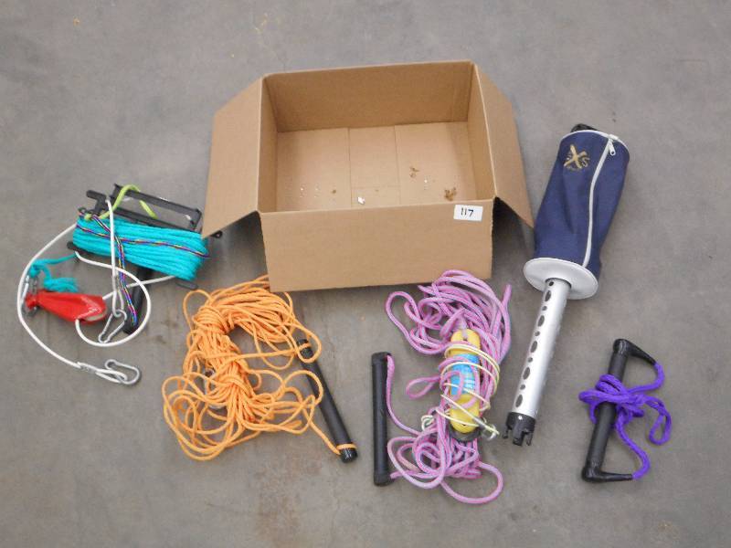 Box Of Misc WaterSports Ropes & Etc...