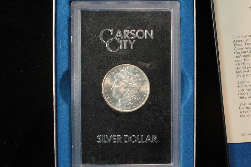1883 CC CARSON CITY MORGAN SILVER DOLLAR GSA BLACK BOX UNC.