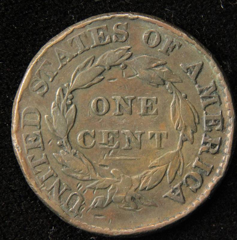 1826 US LARGE CENT FINE DETAILS