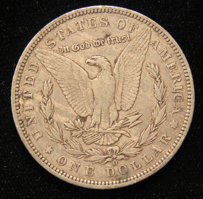 1890 O MORGAN SILVER DOLLAR VF
