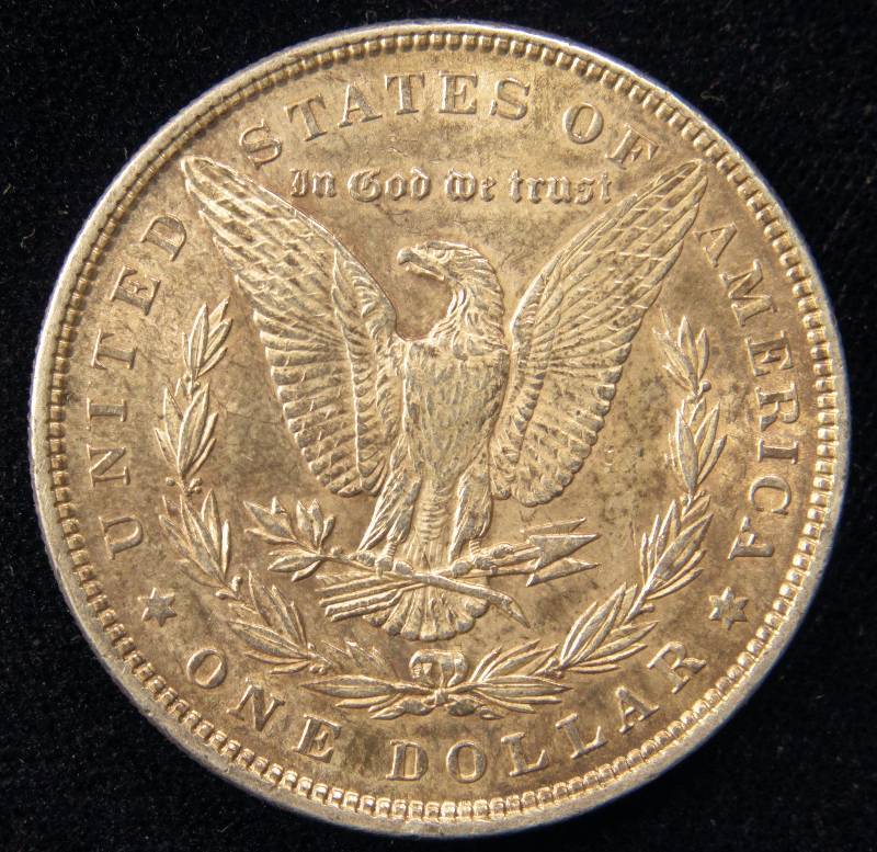 1897 MORGAN SILVER DOLLAR AU