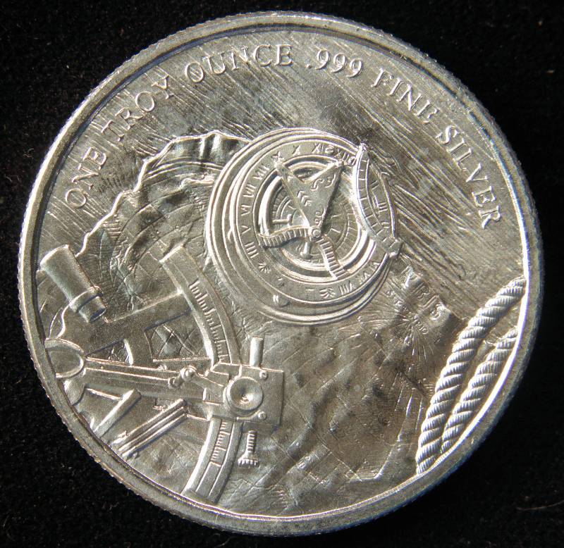1 TROY Oz. .999 FINE SILVER ROUND PROSPECTOR IN AIRTITE CAPSULE
