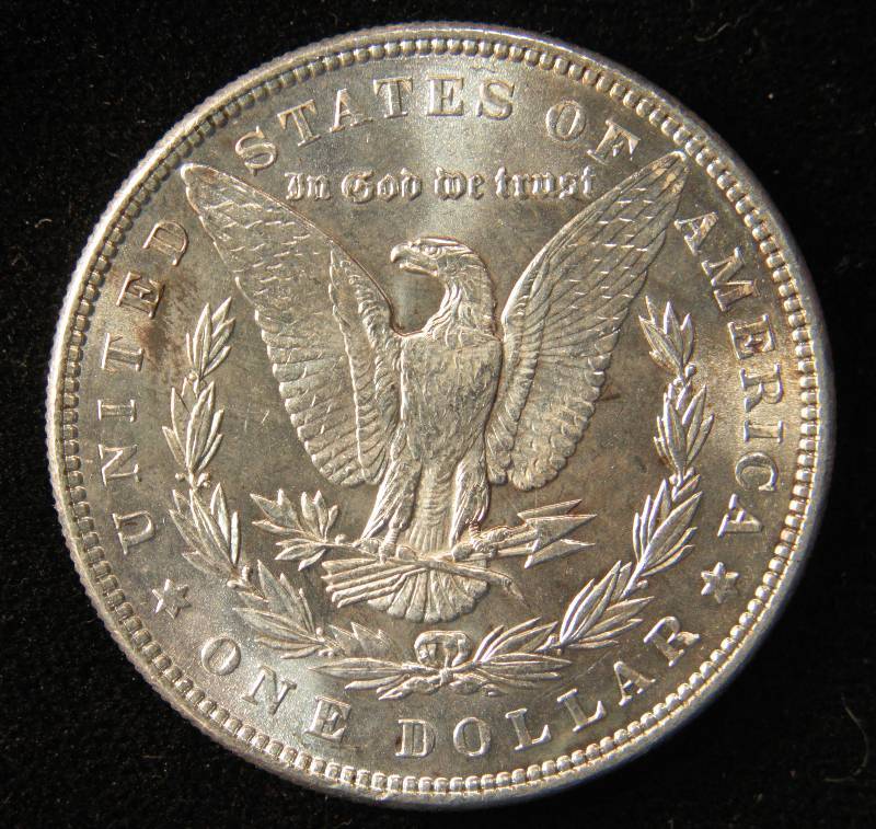 1887 MORGAN SILVER DOLLAR SHARP BU