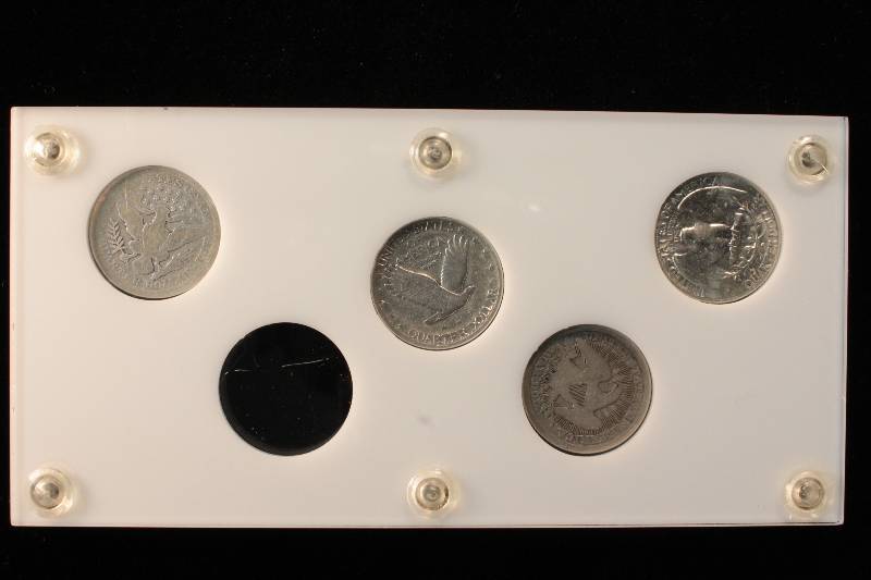 4 PC QUARTER TYPE SET 1853-O, 1907, 1929-S, & 1964-D IN OLD CAPITAL CASE