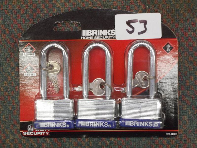 New Brinks 3-Pack Of 3600# Padlocks...