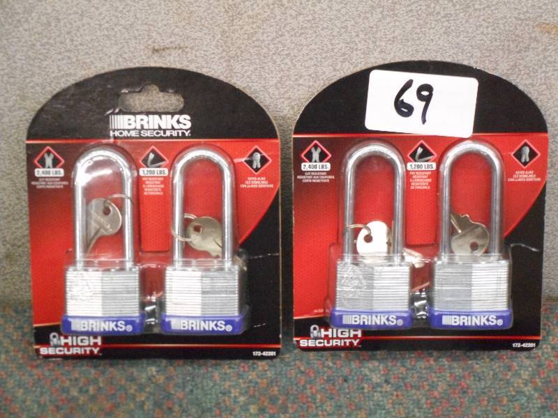 (2) New Brinks 2-Packs Of 2400# Pad...
