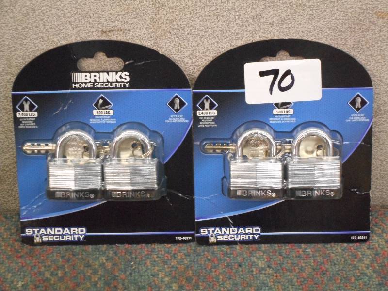 (2) New Brinks 2-Packs Of 2400# Pad...