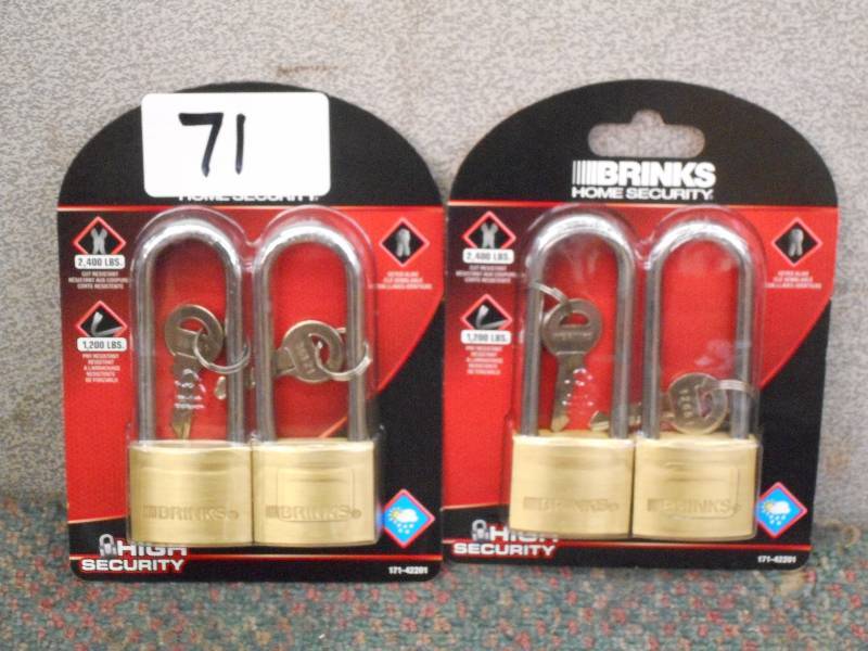 (2) New Brinks 2-Packs Of Brass 240...