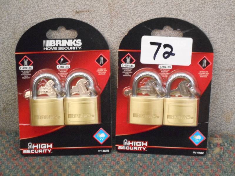 (2) New Brinks 2-Packs Of Brass 240...