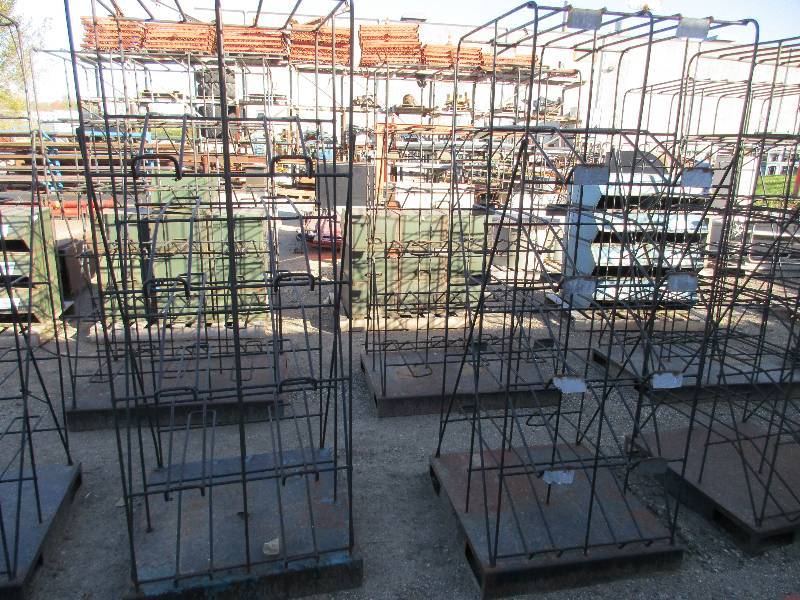 2 Steel Parts Bins Racks