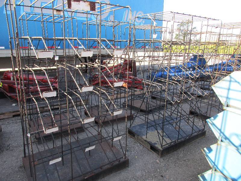 2 Steel Parts Bins Racks