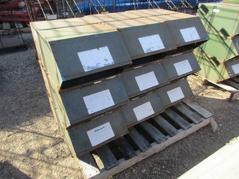 9 Metal Parts Bins