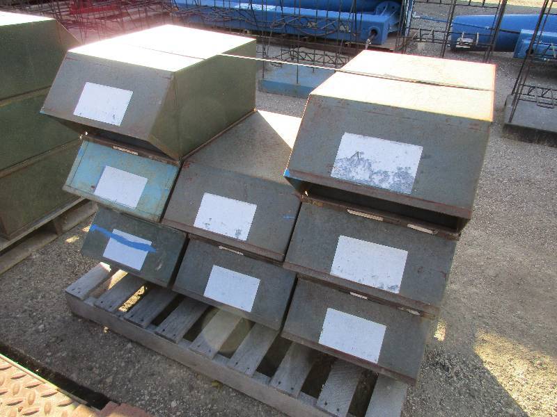 8 Metal Parts Bins