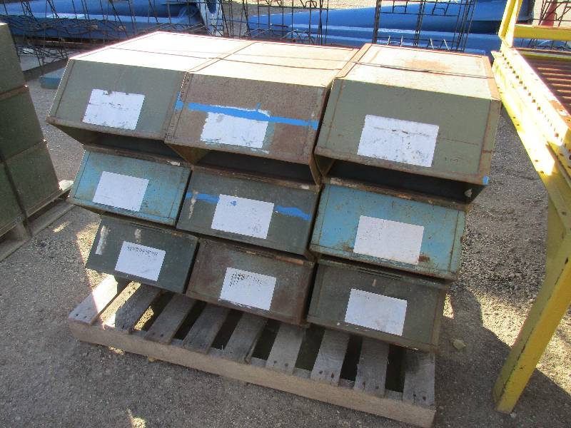 9 Metal Parts Bins