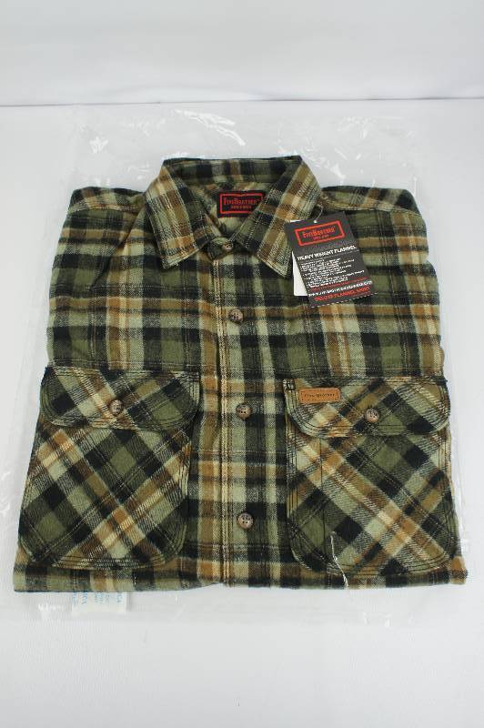 lot 5 image: FiveBrothers Mens Heavy Weight Long-sleeve Flannel Shirt