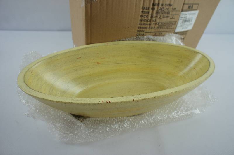 Elegant Expressions Natural Bamboo Finish Bowl