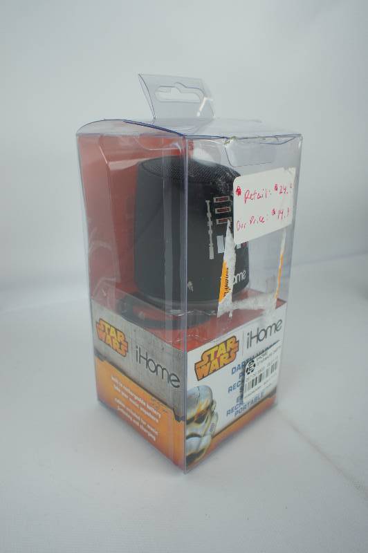 Star Wars iHome Darth Vader Rechargeable Speaker