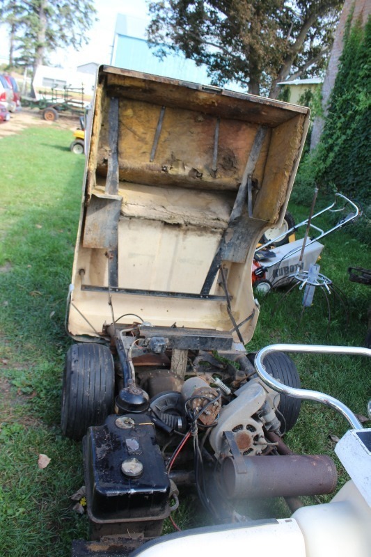  AMF Harley Davidson 3 Wheel Golf Cart Vintage 