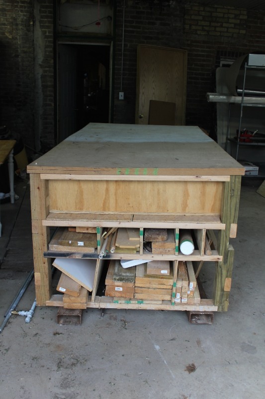Indoor Lumber Yard Work Bench