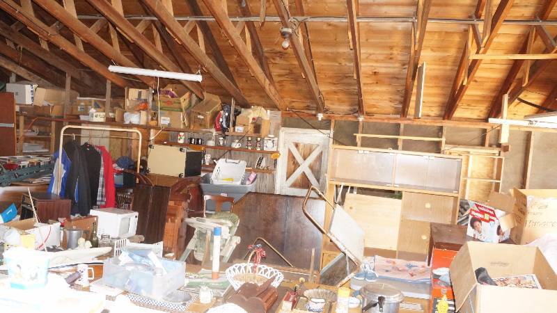 2 Stall Storage Garage FULL of Items - One Price Gets All    NO RESERVE