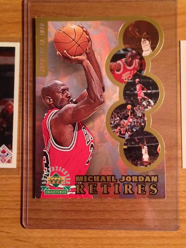 Michael Jordan Player Card Collage. Premium Super Size Cards