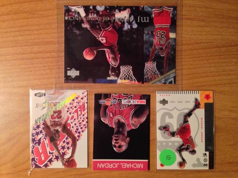 Michael Jordan Player Card Collage. Premium Super Size Cards