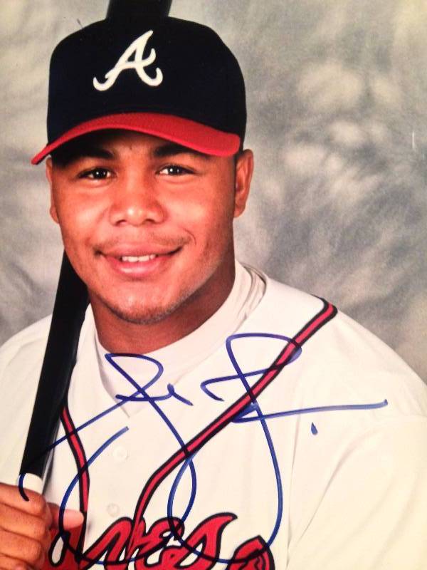 Andruw Jones 8x10 Autographed Photo w COA
