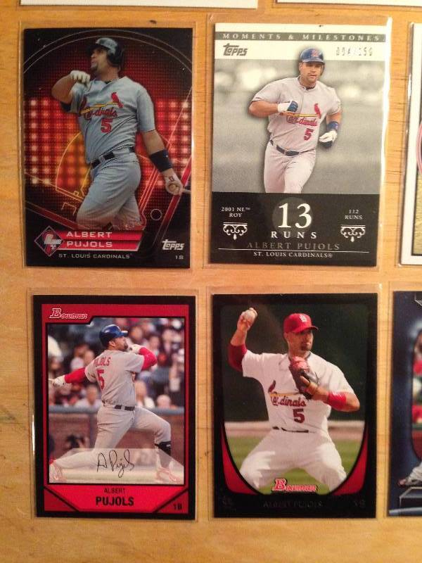 Albert Pujols Player Card Lot
