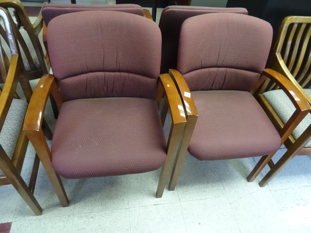 2 Matching Wood Framed Side Chairs