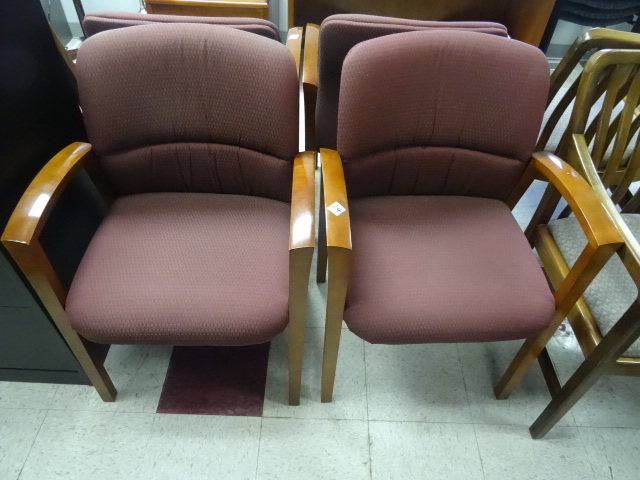 2 Matching Wood Framed Side Chairs