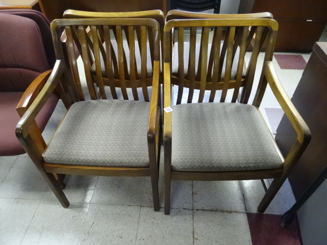 2 Matching Wood Framed Side Chairs